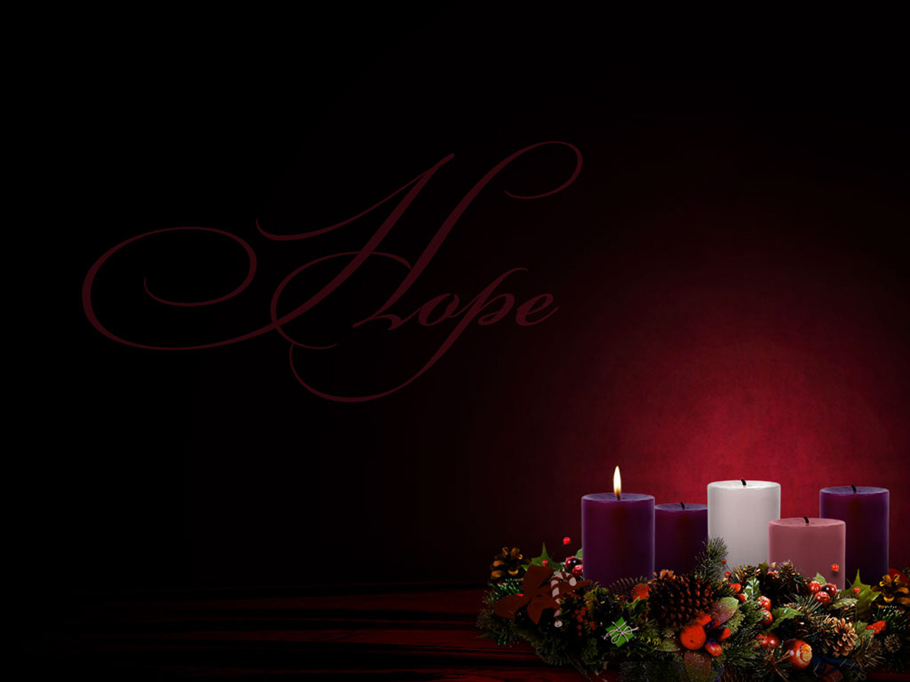 Advent, the first candle, Hope